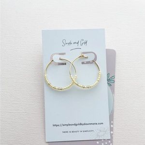 Beaded Hoop Earrings